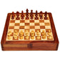 Handmade Wooden Magnetic Chess Board Foldable Set