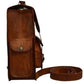 Leather Backpack Men Women