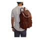 Leather Backpack Travel Bag For Men's