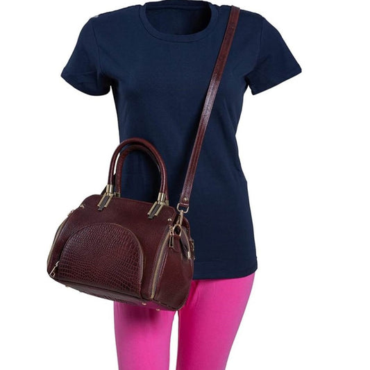 Leather Handbag Shoulder Tote Purse Cross body Bag