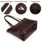 Leather Handmade Shoulder Satchel Tote Bag