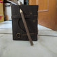Leather Journal Writing Bound Journal With Pencil