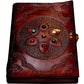 Leather Large Chakra Stone Journal Notebook