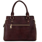 Leather Top Handle Satchel Tote Handbag 
