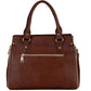 Leather Top Handle Satchel Tote Handbag 
