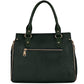 Leather Top Handle Satchel Tote Handbag 