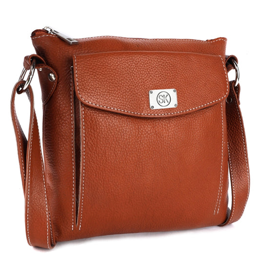 Leather Women Laptop Bag Cross Over Bag