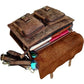 Retro Buffalo Hunter Leather Messenger Bag