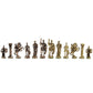 Roman Brass Chess Set With Woodan Board