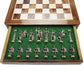 Roman Brass Chess Set With Woodan Board