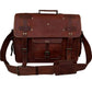 Vintage Leather Briefcase Sling Bag