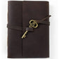 Vintage Leather  Buff journal With Key Lock