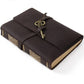 Vintage Leather  Buff journal With Key Lock