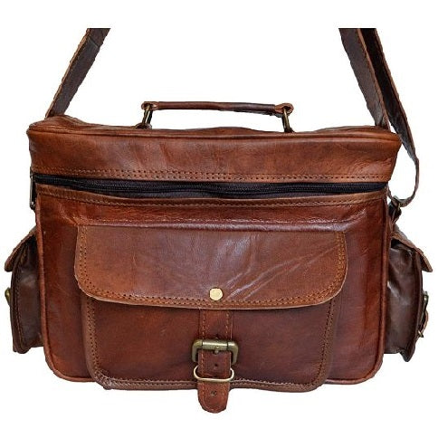 Vintage Leather Camera Case Crossbody  Bag 