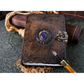 Vintage Leather Center Blue Stone Journal