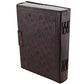 Vintage Leather Chakra Blue Stone Journal