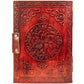 Vintage Leather Moon With Blue Stone Journal