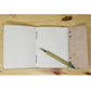 Vintage Leather Punk Stone Journal Notebook 