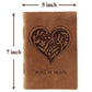 Vintage Retro Buff Heart Journal Notebook