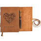 Vintage Retro Buff Heart Journal Notebook