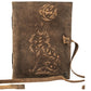 Wolf Leather Journal Embossed Bound Notebook