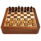 Wooden Magnetic Chess Set With Drawers