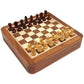 Wooden Magnetic Chess Set With Drawers